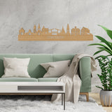 Skyline Enkhuizen Bamboe houten cadeau decoratie relatiegeschenk van WoodWideCities