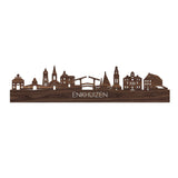 Skyline Enkhuizen Noten houten cadeau decoratie relatiegeschenk van WoodWideCities