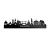 Skyline Enkhuizen Zwart glanzend gerecycled kunststof cadeau decoratie relatiegeschenk van WoodWideCities