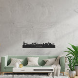 Skyline Fryslan Zwart houten cadeau decoratie relatiegeschenk van WoodWideCities