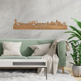 Skyline Fryslan Eiken houten cadeau decoratie relatiegeschenk van WoodWideCities