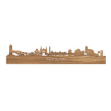 Skyline Fryslan Eiken houten cadeau decoratie relatiegeschenk van WoodWideCities