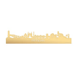 Skyline Fryslan Metallic Goud gerecycled kunststof cadeau decoratie relatiegeschenk van WoodWideCities