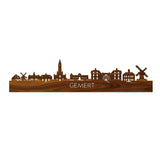 Skyline Gemert Palissander houten cadeau decoratie relatiegeschenk van WoodWideCities