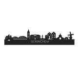 Skyline Gorinchem Zwart houten cadeau decoratie relatiegeschenk van WoodWideCities