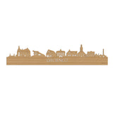 Skyline Groenlo Bamboe houten cadeau decoratie relatiegeschenk van WoodWideCities