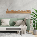 Skyline Havana Eiken houten cadeau decoratie relatiegeschenk van WoodWideCities