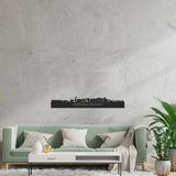 Skyline Heerhugowaard Zwart houten cadeau decoratie relatiegeschenk van WoodWideCities