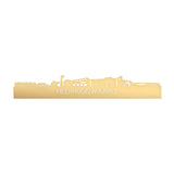 Skyline Heerhugowaard Metallic Goud gerecycled kunststof cadeau decoratie relatiegeschenk van WoodWideCities