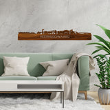 Skyline Heerhugowaard Palissander houten cadeau decoratie relatiegeschenk van WoodWideCities