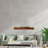 Skyline Heerhugowaard Palissander houten cadeau decoratie relatiegeschenk van WoodWideCities