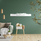 Skyline Heerhugowaard Wit glanzend gerecycled kunststof cadeau decoratie relatiegeschenk van WoodWideCities