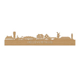 Skyline Hellevoetsluis Bamboe houten cadeau decoratie relatiegeschenk van WoodWideCities