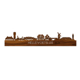 Skyline Hellevoetsluis Palissander houten cadeau decoratie relatiegeschenk van WoodWideCities
