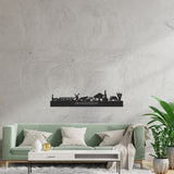 Skyline Hilvarenbeek Zwart houten cadeau decoratie relatiegeschenk van WoodWideCities