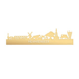Skyline Hilvarenbeek Metallic Goud gerecycled kunststof cadeau decoratie relatiegeschenk van WoodWideCities
