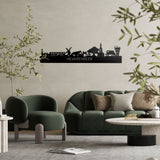 Skyline Hilvarenbeek Zwart glanzend gerecycled kunststof cadeau decoratie relatiegeschenk van WoodWideCities