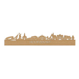 Skyline Hoofddorp Bamboe houten cadeau decoratie relatiegeschenk van WoodWideCities