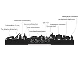Skyline Hoofddorp Palissander houten cadeau decoratie relatiegeschenk van WoodWideCities