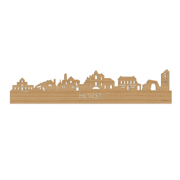 Skyline Horst Bamboe houten cadeau decoratie relatiegeschenk van WoodWideCities