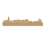 Skyline Huizen Bamboe houten cadeau decoratie relatiegeschenk van WoodWideCities