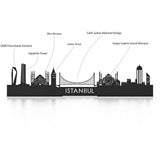 Skyline Istanbul Bamboe houten cadeau decoratie relatiegeschenk van WoodWideCities