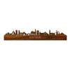 Skyline Katwijk Palissander houten cadeau decoratie relatiegeschenk van WoodWideCities