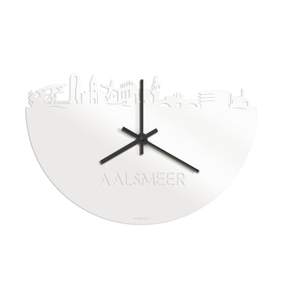 Skyline Klok Aalsmeer Wit Glanzend