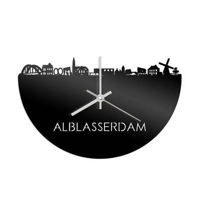 Skyline Clock Alblasserdam Black Glossy