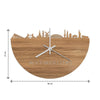 Skyline Klok Almere Eiken houten cadeau wanddecoratie relatiegeschenk van WoodWideCities