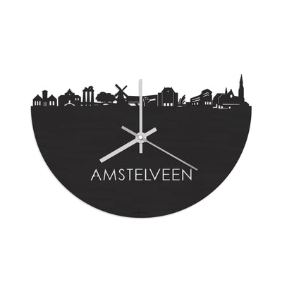 Skyline Clock Amstelveen Black