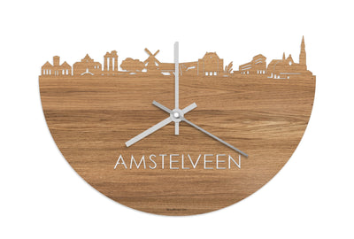 Skyline Clock Amstelveen Oak