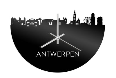 Skyline Klok Antwerpen Zwart Glanzend