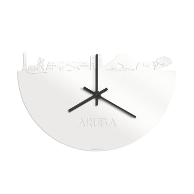 Skyline Clock Aruba White Glossy