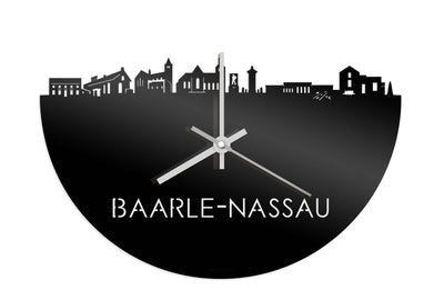 Skyline Clock Baarle-Nassau Black Glossy