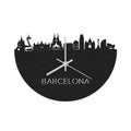 Skyline Clock Barcelona Black