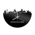Skyline Clock Barcelona Black Glossy