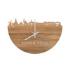 Skyline Klok Barneveld Eiken houten cadeau wanddecoratie relatiegeschenk van WoodWideCities