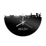 Skyline Klok Beilen Zwart Glanzend