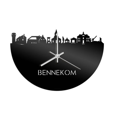 Skyline Clock Bennekom Black Glossy