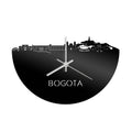 Skyline Clock Bogotá Black Glossy