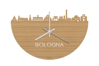 Skyline Clock Bologna Bamboo