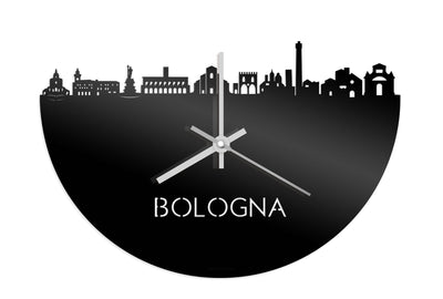Skyline Clock Bologna Black Glossy