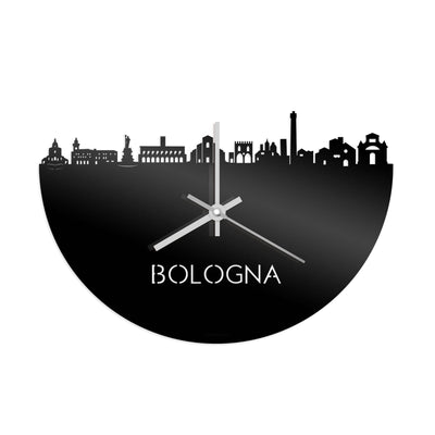 Skyline Clock Bologna Black Glossy