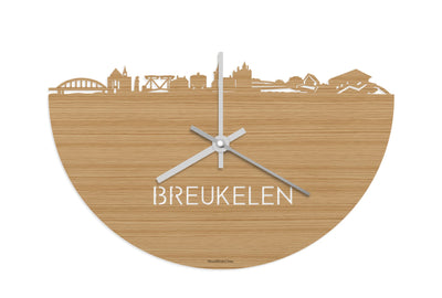 Skyline Clock Breukelen Bamboo