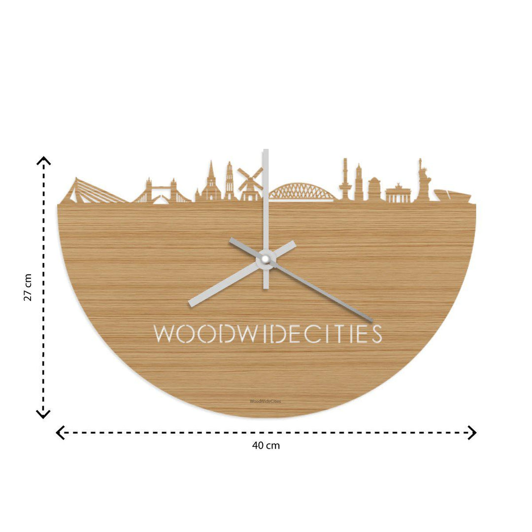 Skyline Klok Cairo Bamboe houten cadeau decoratie relatiegeschenk van WoodWideCities