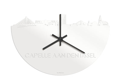 Skyline Klok Capelle aan den IJssel Wit Glanzend