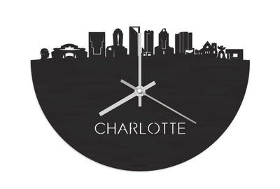 Skyline Clock Charlotte Black