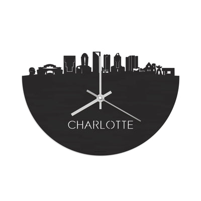 Skyline Clock Charlotte Black