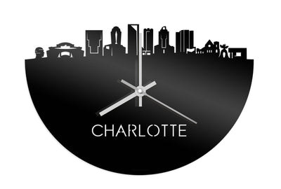 Skyline Clock Charlotte Black Glossy